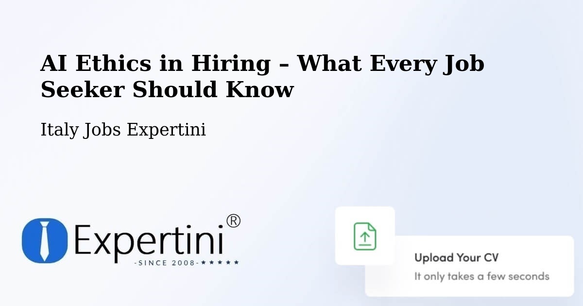 AI Ethics in Recruitment & Hiring – Clusone - Clusone, Italy Jobs Expertini