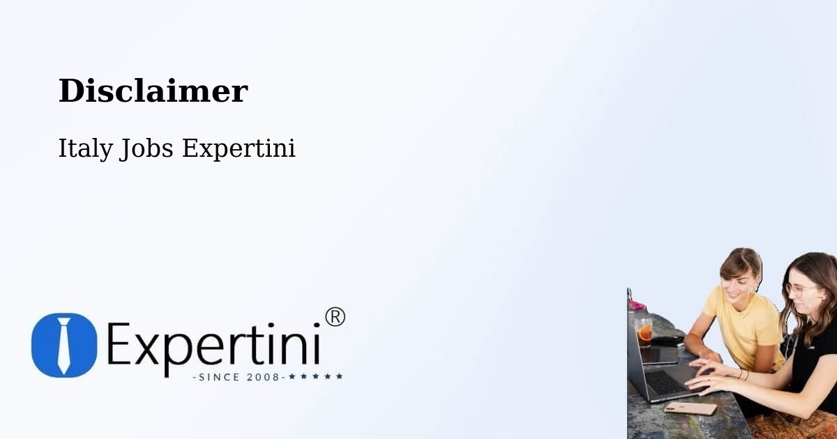 Disclaimer – Clusone - Italy Jobs Expertini